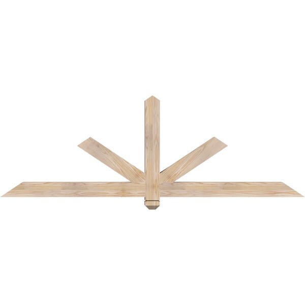 Ekena Millwork Kennewick Smooth Timber Gable Bracket, Douglas Fir, 72"W x 24"H x 3 1/2"D x 3 1/2"F, 8/12 Pitch GBW072X24X0404KEN00SDF - main